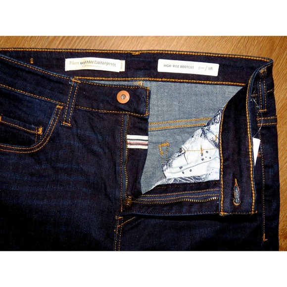 NEW! Women's Pilcro and the Letterpress Dark High Rise Boot Cut Jeans sz. 28 NWT - Picture 4 of 8